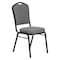 National Public Seating Stack Chair, Fabric, Greystone 9362-BT - alternate 1